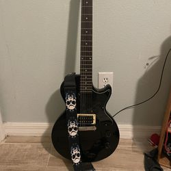 Electric Guitar With Strap