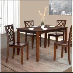 5 Pc Dining Table Set Also Available In White 