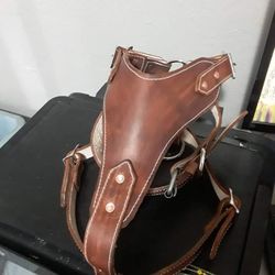 Dog Harness  100% Leather  Whit Dog Name  (Pecheras Para Perros De Cuero Todas Las Medidas)