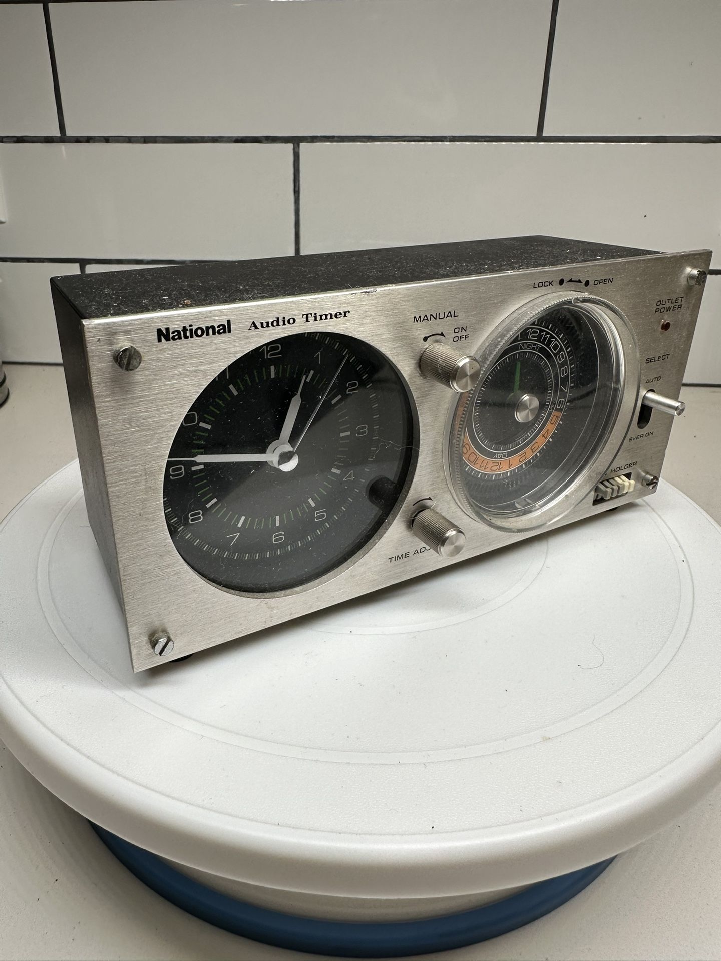 Vintage National(Pnasonic) Audio Timer TE61 Clock Rare Working from Japan