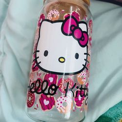 Hello Kitty Glass20oz Cup