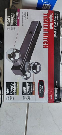 Triple ball trailer hitch