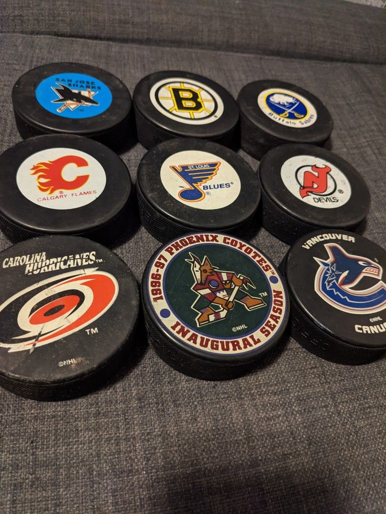Rare NHL Hockey Puck Collection