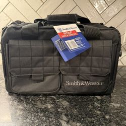 NEW S&W Recruit Tactical Range Bag - Heavy-Duty Ballistic Fabric - Black