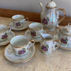 Vintage Hand Painted Tea Set