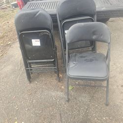 Price Is Firm.. Ninth Folding Metal Chairs
