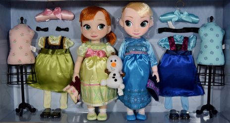 Disney Frozen Animators' Collection Anna & Elsa Doll 2-Pack