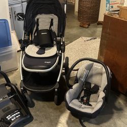 Maxi Cosi Mini Max Stroller And Car Seat W/base