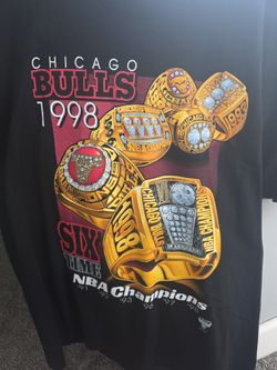 Bulls 6 Rings Six Champions T-Shirt