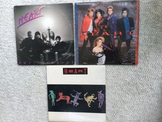 Vinyl Records.   3  Heart  Albums.