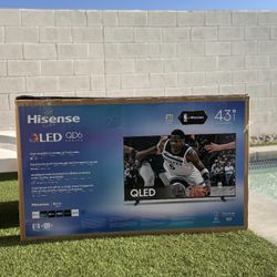 MV 43” Hisense smart 4k Qled tv 