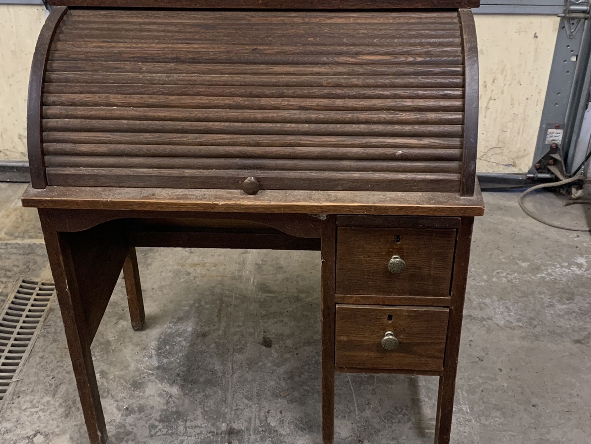 Antique Child’s Roll Top Desk Oak