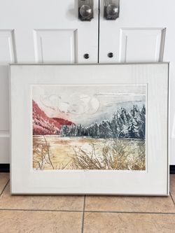 Vintage 1980’s Pencil Signed Etching By Irmgard
