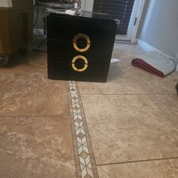 Side Tables Black Gold