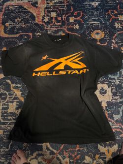 Hellstar Sport Logo T-Shirt Black/Orange Size XL SS24