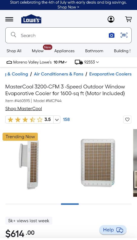 Master Cool Swamp Cooler