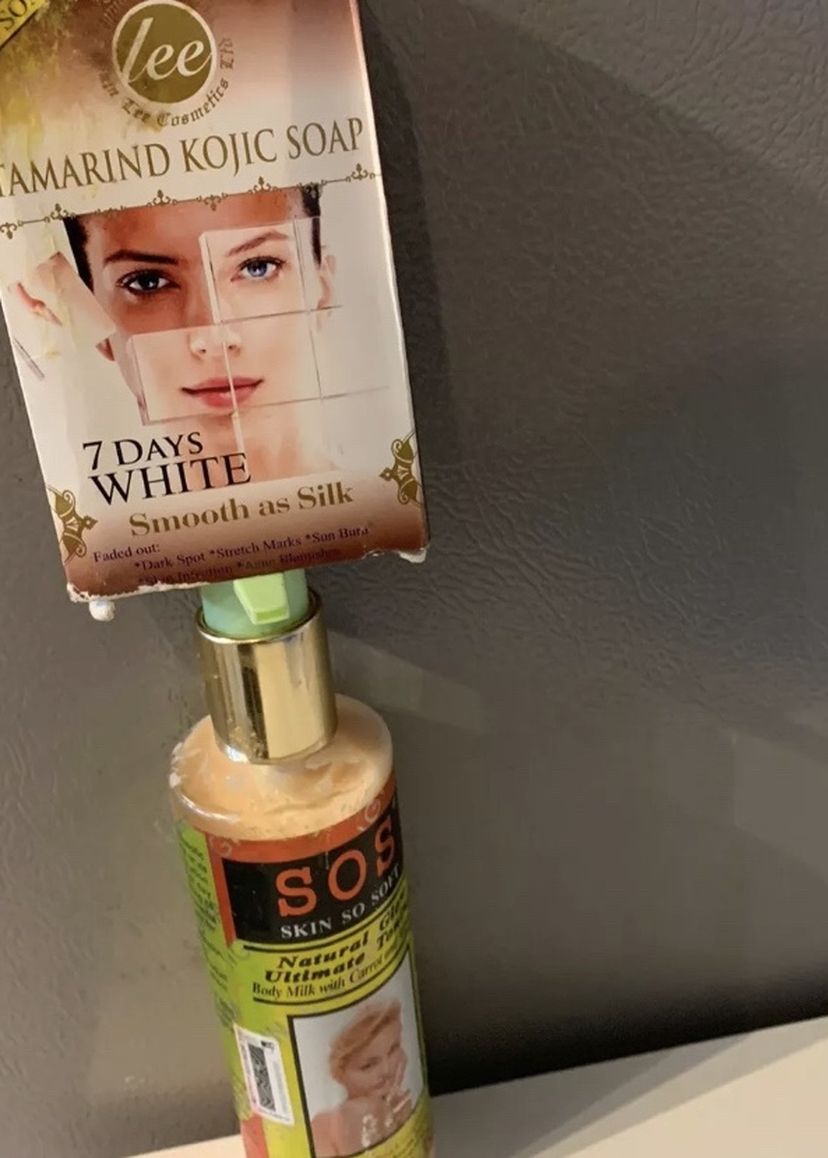 S.O.S Whitening Lotion And Tamarid Kojic Herbal Whitening Soap