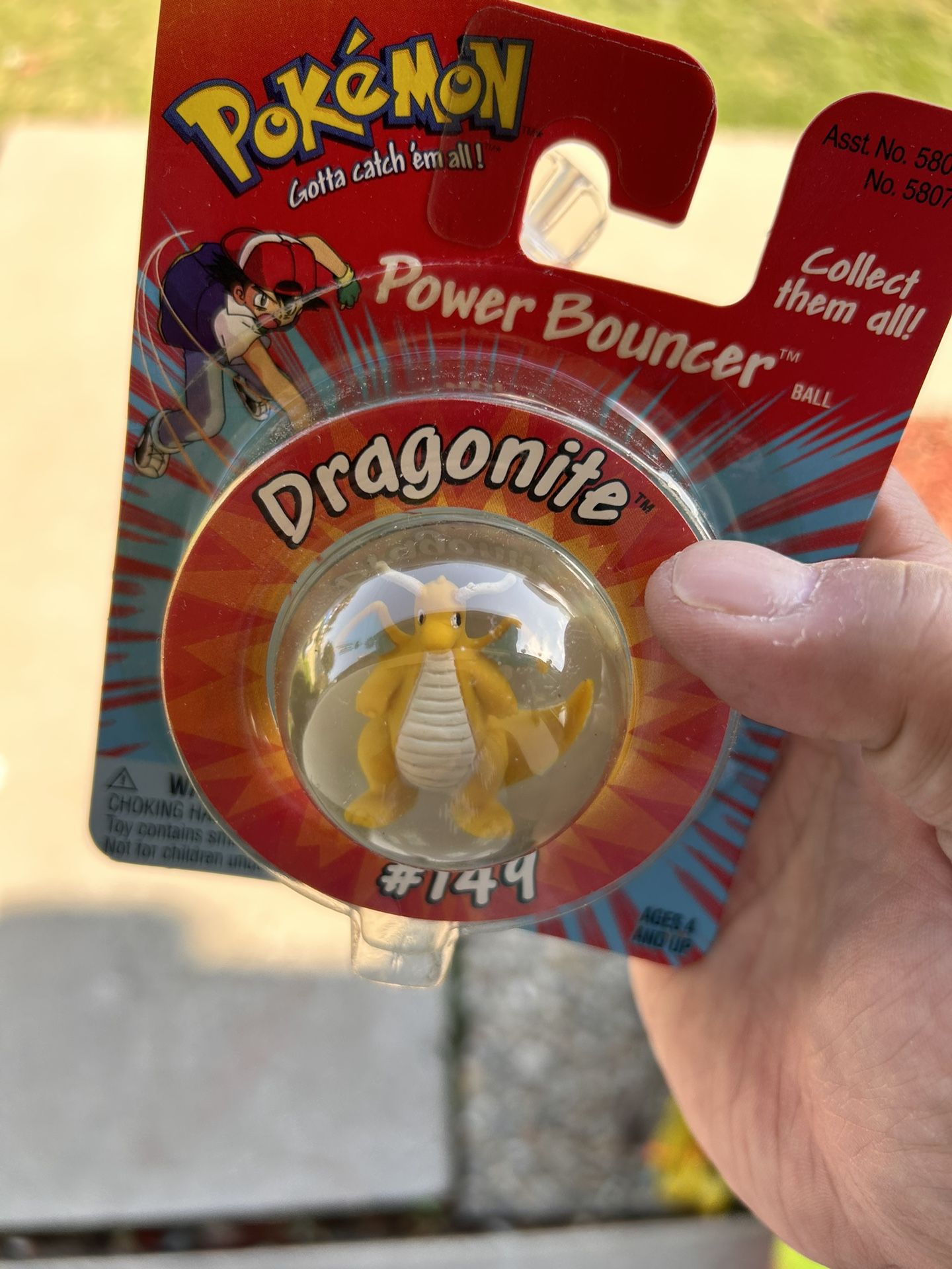 Vintage 1990s Dragonite #149 Power Bouncer Pokemon Bouncy Ball