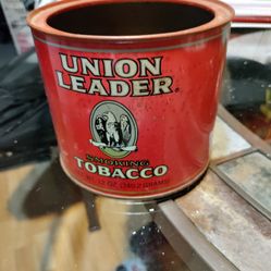 Union Leader Tobacco Tin 