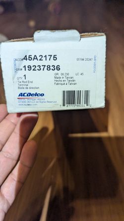 ACDelco inner tie rod, Ford focus 2007 2.0 FWD fits front right or left