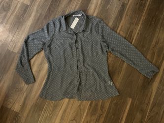 209 West Charcoal Gray Blouse Size 12