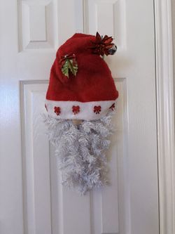 New Christmas Santa Gnome Lightup Hanging Wall Decor