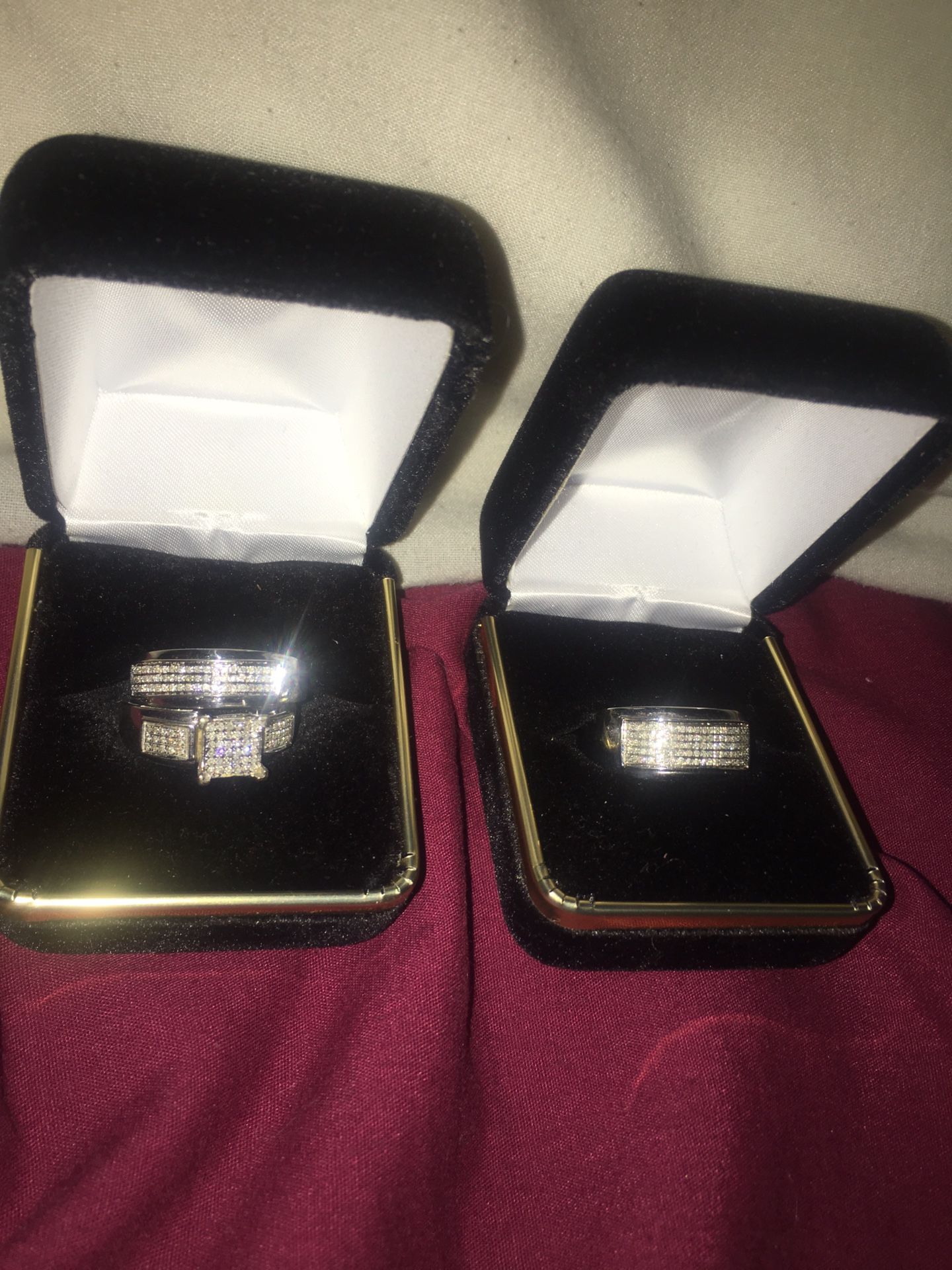 His and Hers Wedding Rings.