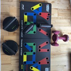 Push Up Set Plus 2 X 8 Pounds Weight 