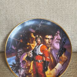 Vintage MINT/Limited Edition Original Star Wars Collectible Plate Signed By Artist[RARE]