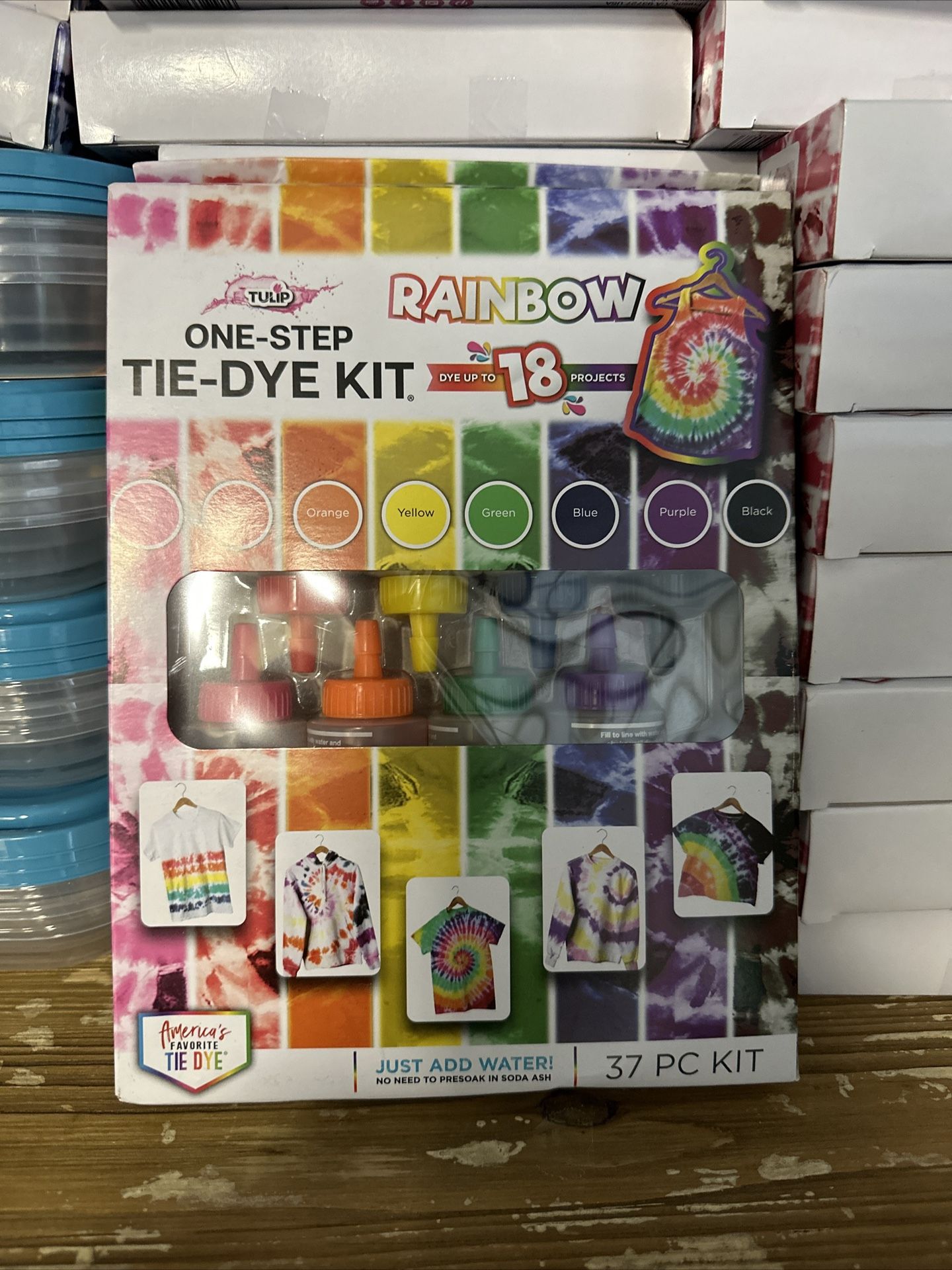 Tulip One-Step 37pc Tie-Dye Kit w/ Retro Colors Dye Projects Just Add Water
