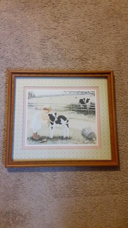 Framed picture. Home Interior I think.