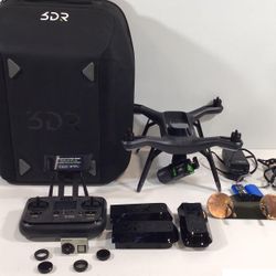 3DR SOLO Smart Drone w/ GO PRO HERO 4 & Gimbal + Backpack Bag Setup & Extras