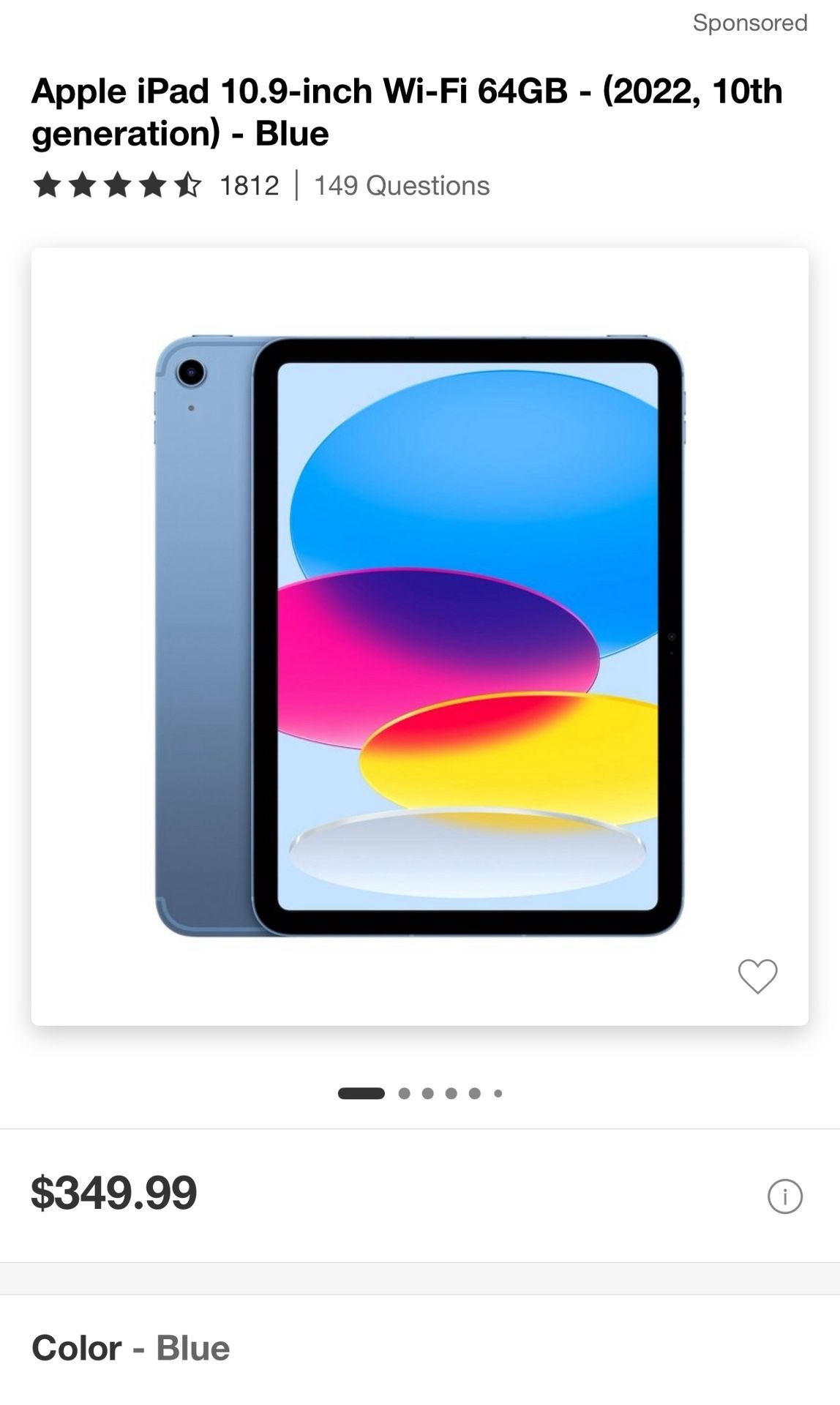 iPad 10th Generation