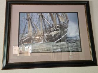 Ship picture with frame