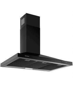 New SNDOAS 36 in. 450 CFM Ducted Wall Mount Stainless Steel Kitchen Range Hood in Black