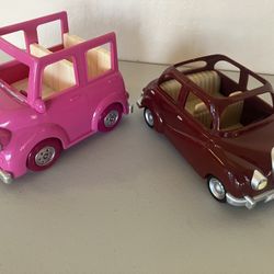 Calico Critters And Li’l Woodzeez Vehicles 