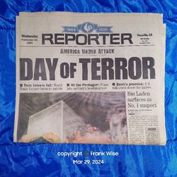 Vacaville Reporter 9/11/2001