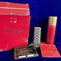 Rare Vintage 925 Silver Natural Stone Cartier Lighter 99.9% New Condition Works 1 Year Warranty