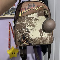Indiana Jones Mini Backpack With Boulder Coin Purse