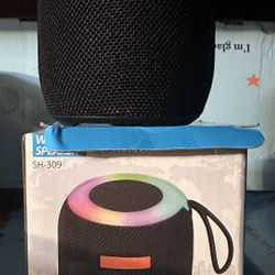 SH-309 Compact Portable Wireless Speaker with Multi Color LED Party Lights
