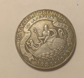 US 1935 Hudson, NY Half Dollar Modern Restrike Coin / Token