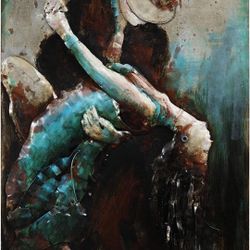 Ballroom Dancers Wall Art, 48" x 32" x 2.4", 

