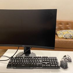 Dell 24” Curved Monitor - Almost New