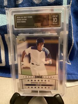 2018 Leaf Draft Stars #ST01 Rookie Shohei Ohtani Gem. Mint 10