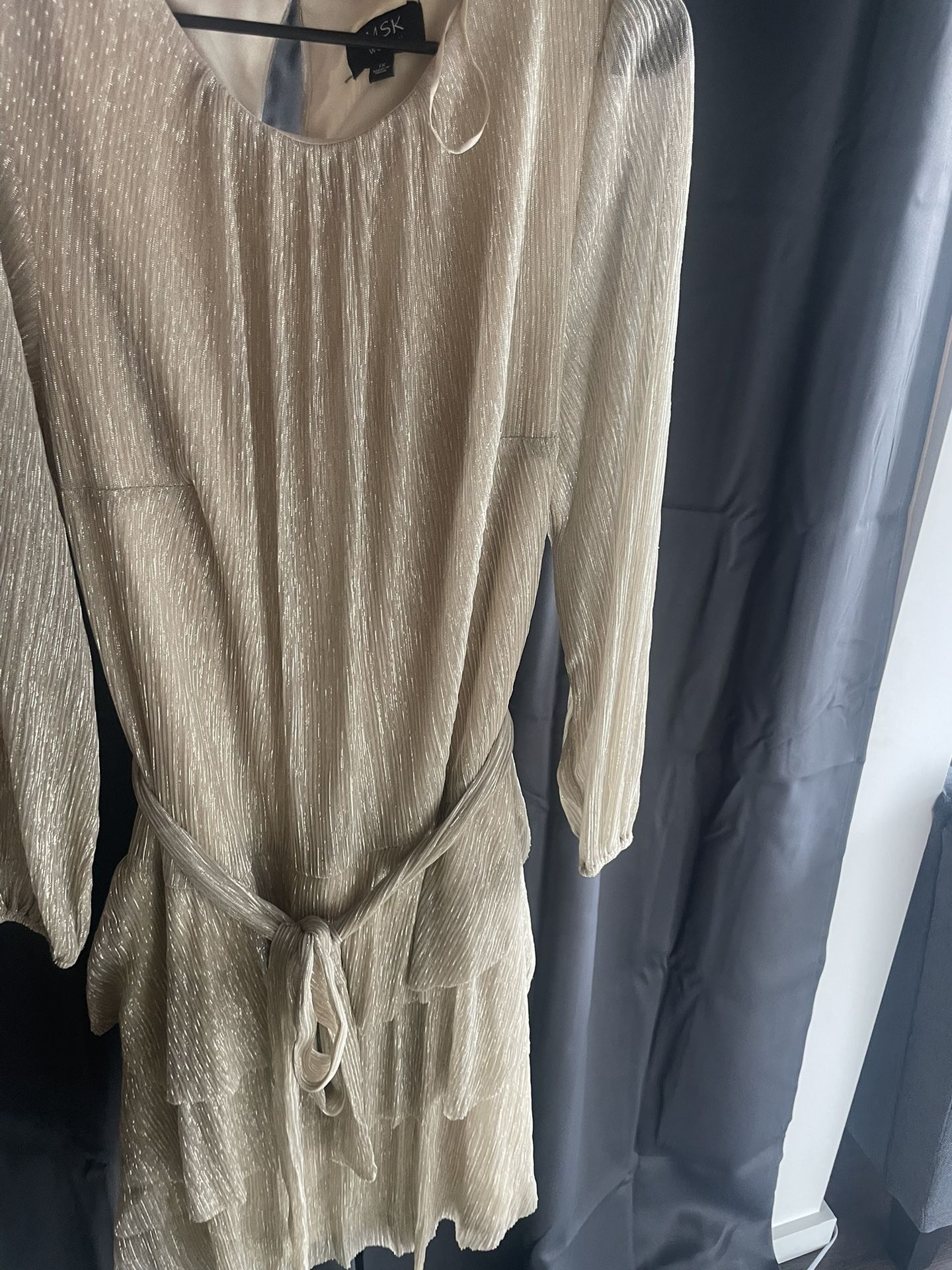 MSK Gold/metalic Dress Size 1x  Plus Size New