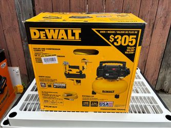 DeWalt nailer and compressor kit