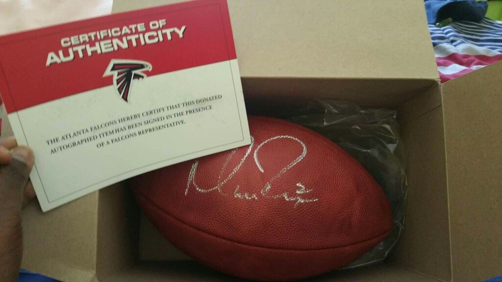 Matt Ryan autographed football
