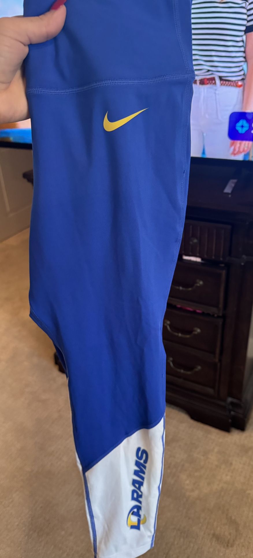 NFL Nike LA Rams women’s legging blue medium