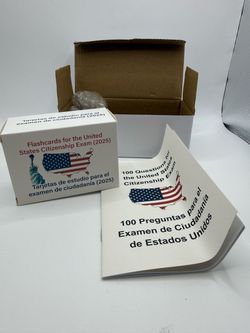 US Citizenship Test Flash Cards 2025 (English/Spanish)