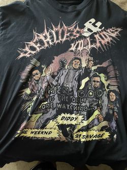 Black Metro Boomin “Hero Vs Villains” Size Large